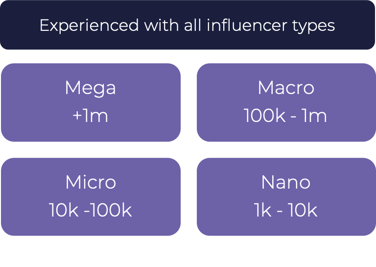 Influencer types Influencer types